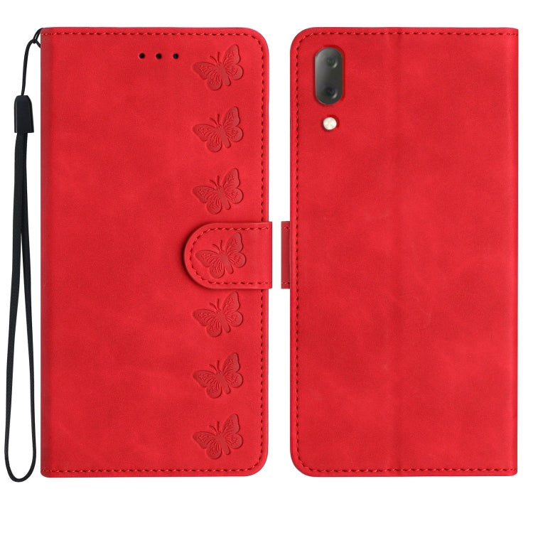 Seven Butterflies Embossed Leather Phone Case, Series 2 My Store