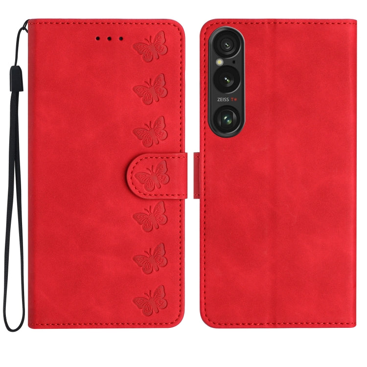 Seven Butterflies Embossed Leather Phone Case, Series 1 My Store