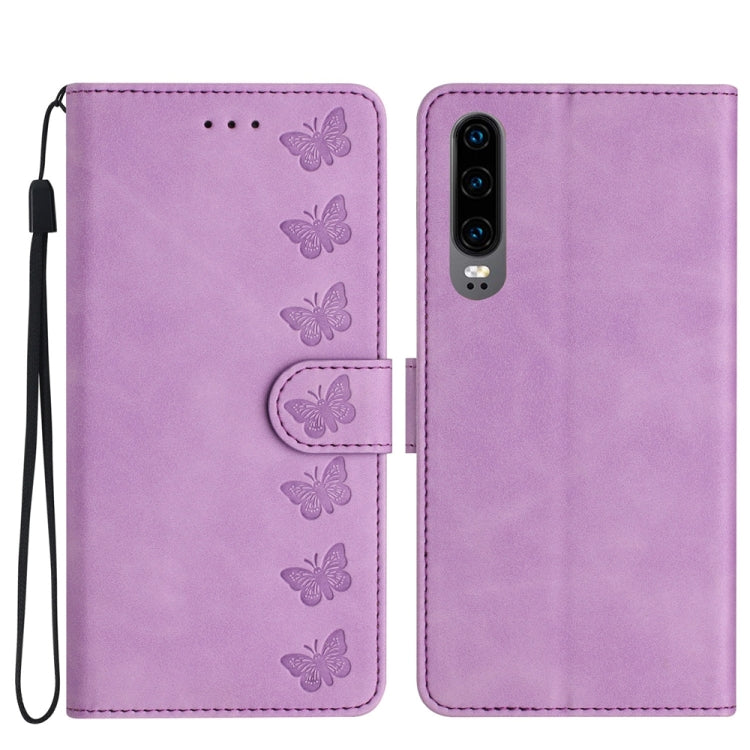 Seven Butterflies Embossed Leather Phone Case, Series 1