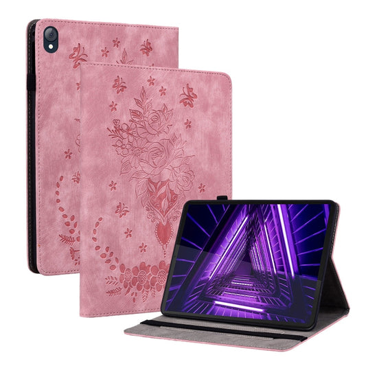 Butterfly Rose Embossed Leather Tablet Case, Series 2