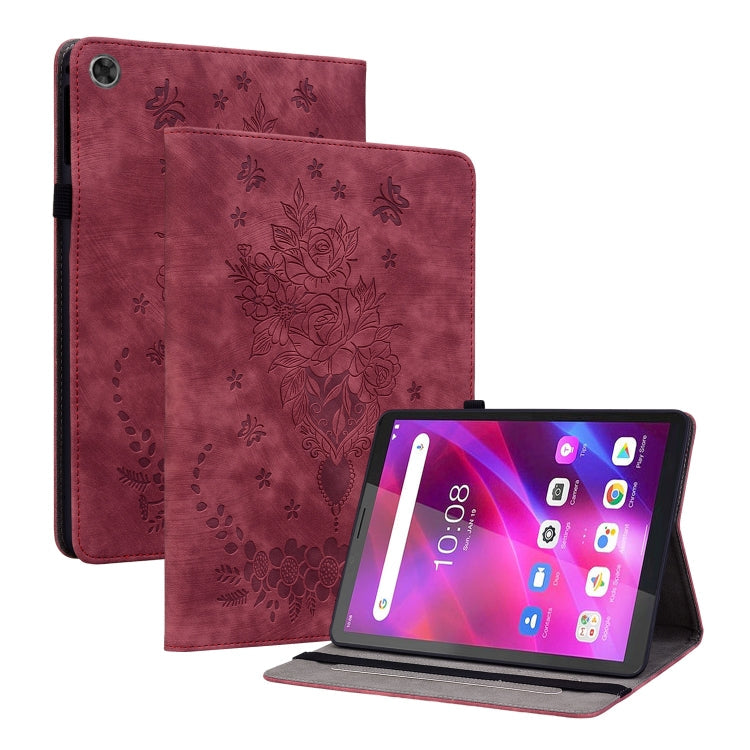 Butterfly Rose Embossed Leather Tablet Case, Series 2