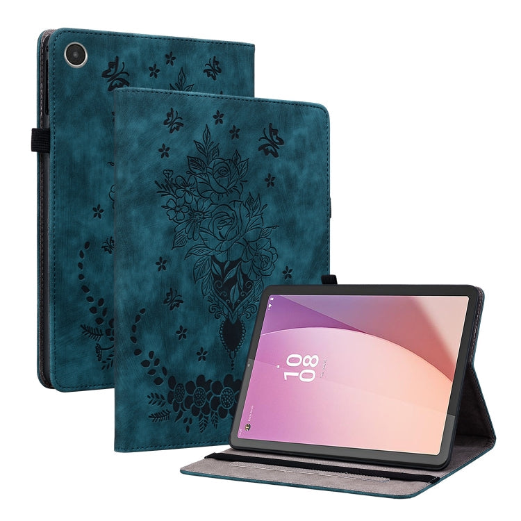 Butterfly Rose Embossed Leather Tablet Case, Series 1