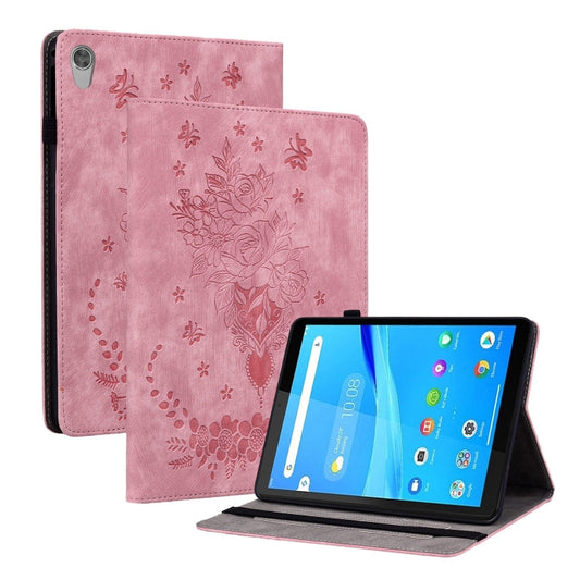 Butterfly Rose Embossed Leather Tablet Case, Series 3