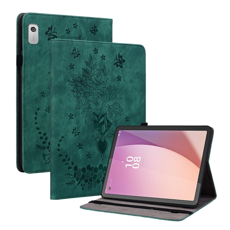 Butterfly Rose Embossed Leather Tablet Case, Series 3