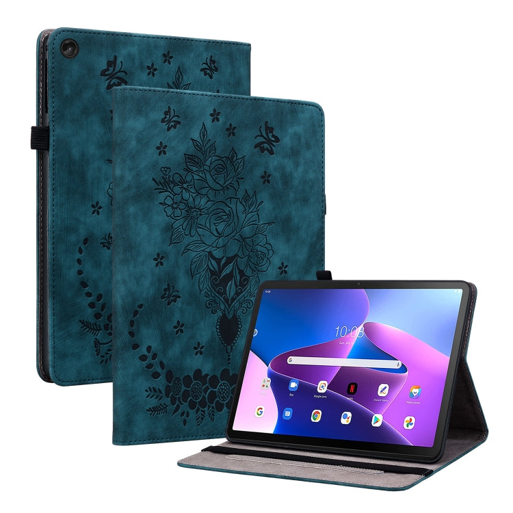 Butterfly Rose Embossed Leather Tablet Case, Series 1