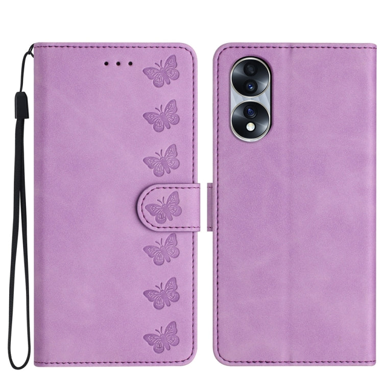 Seven Butterflies Embossed Leather Phone Case, Series 3 My Store