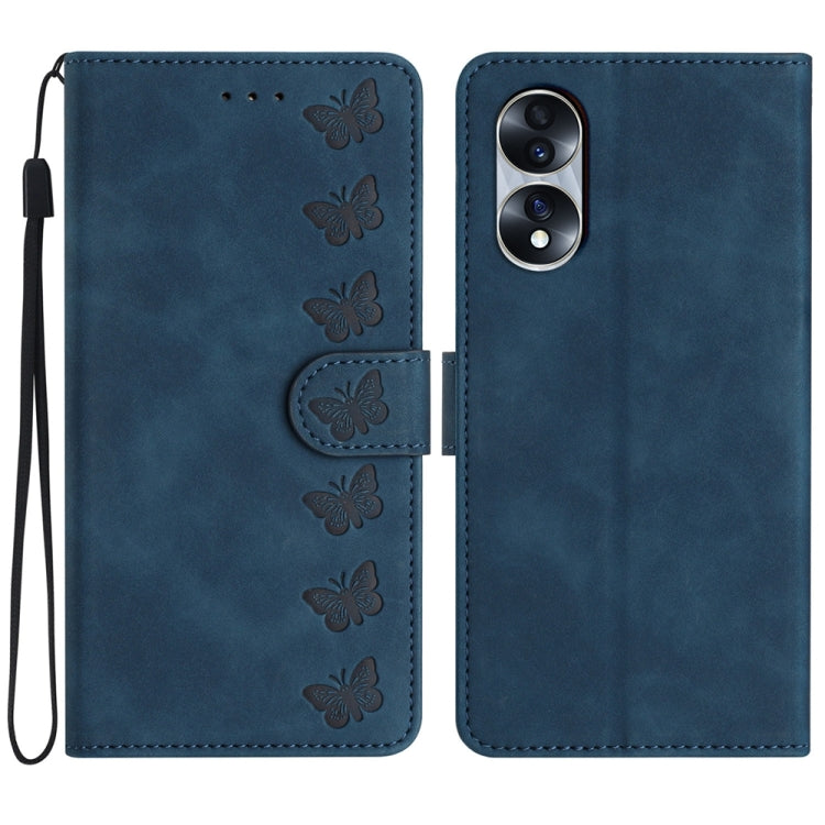 Seven Butterflies Embossed Leather Phone Case, Series 3 My Store