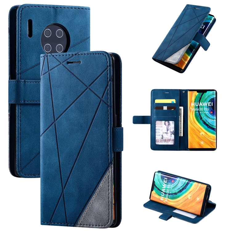 Skin Feel Splicing Horizontal Flip Leather Case with Holder & Card Slots & Wallet & Photo Frame