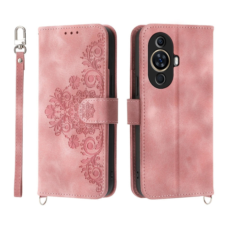 Skin-feel Flowers Embossed Wallet Leather Phone Case, Series 1 My Store