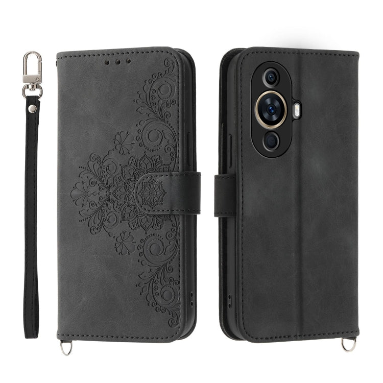 Skin-feel Flowers Embossed Wallet Leather Phone Case, Series 1 My Store