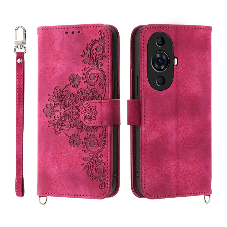 Skin-feel Flowers Embossed Wallet Leather Phone Case, Series 1 My Store