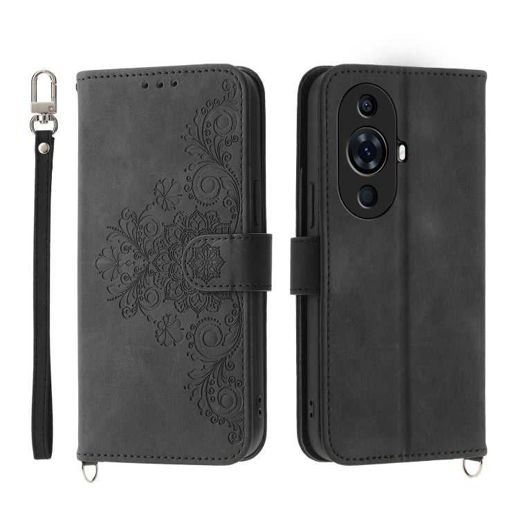 Skin-feel Flowers Embossed Wallet Leather Phone Case, Series 1 My Store