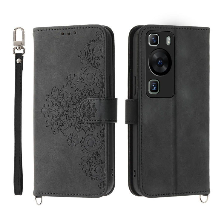 Skin-feel Flowers Embossed Wallet Leather Phone Case, Series 1 My Store