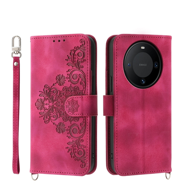 Skin-feel Flowers Embossed Wallet Leather Phone Case, Series 2 My Store