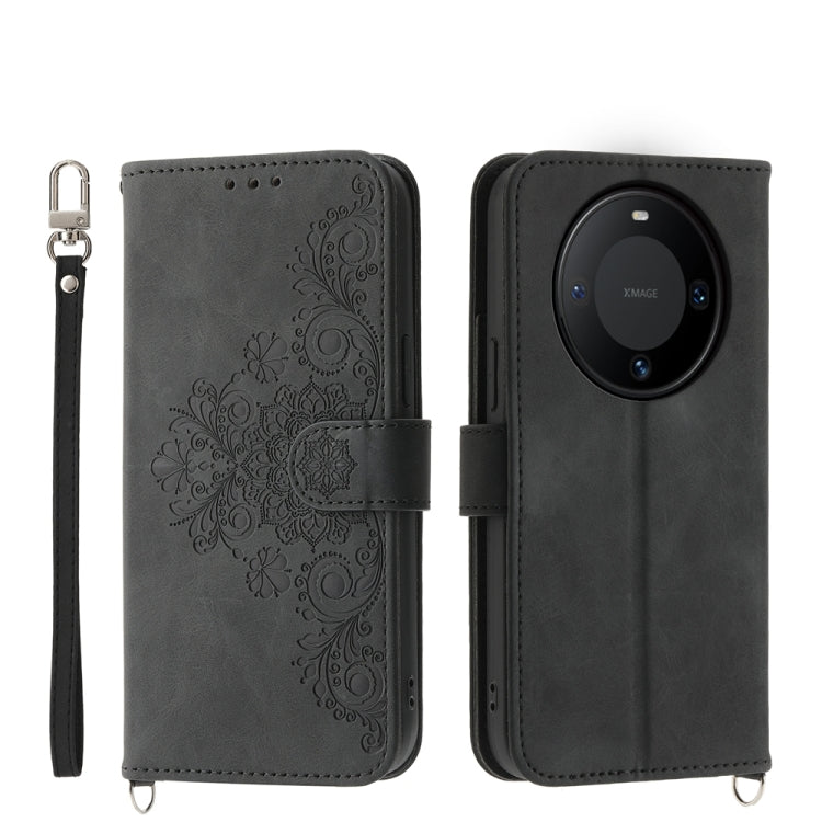 Skin-feel Flowers Embossed Wallet Leather Phone Case, Series 2 My Store