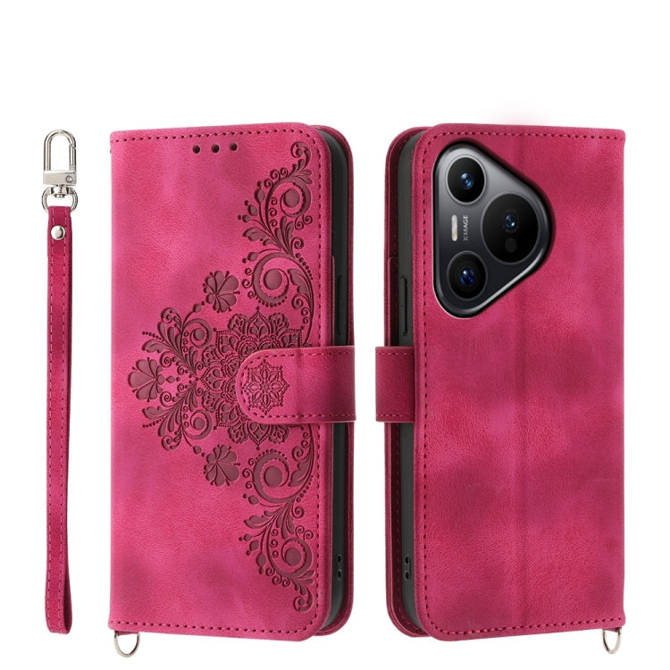 Skin-feel Flowers Embossed Wallet Leather Phone Case, Series 2 My Store