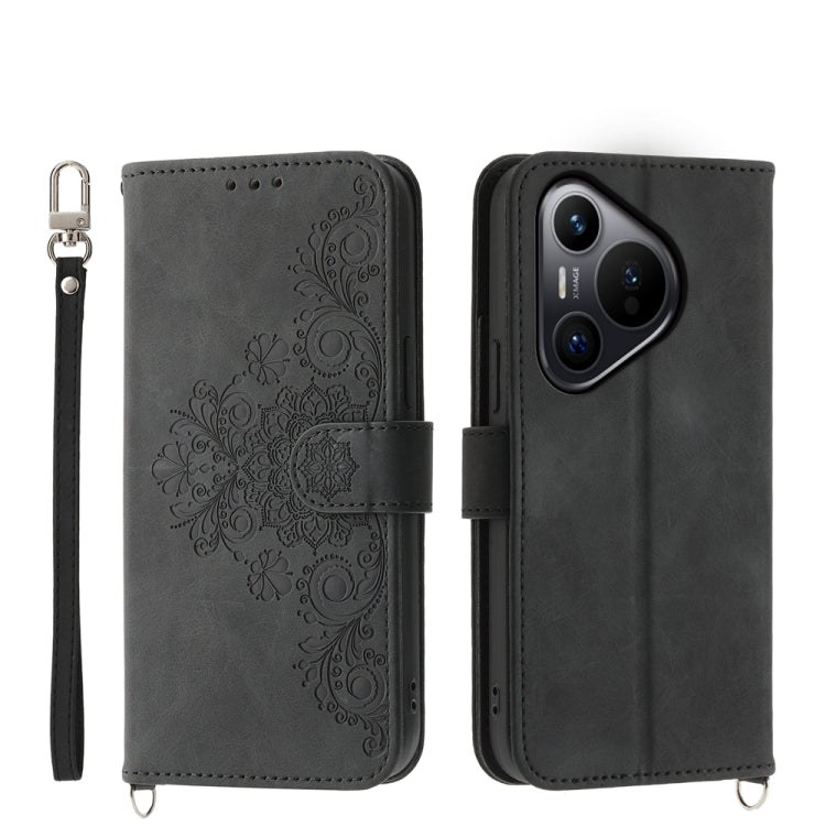 Skin-feel Flowers Embossed Wallet Leather Phone Case, Series 2 My Store