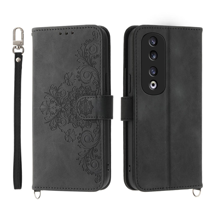 Skin-feel Flowers Embossed Wallet Leather Phone Case, Series 2 My Store