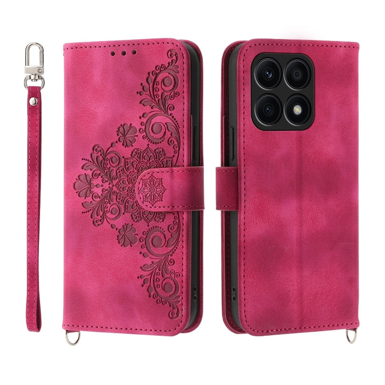 Skin-feel Flowers Embossed Wallet Leather Phone Case, Series 2 My Store