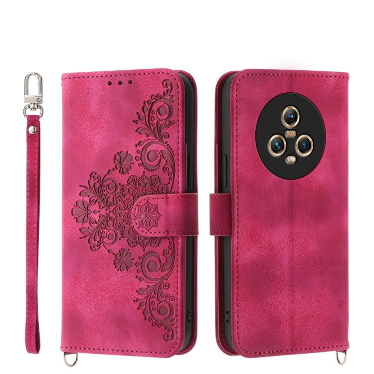 Skin-feel Flowers Embossed Wallet Leather Phone Case, Series 1 My Store