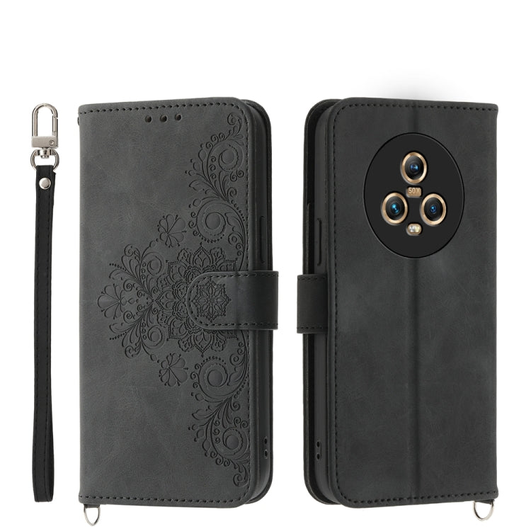 Skin-feel Flowers Embossed Wallet Leather Phone Case, Series 1 My Store