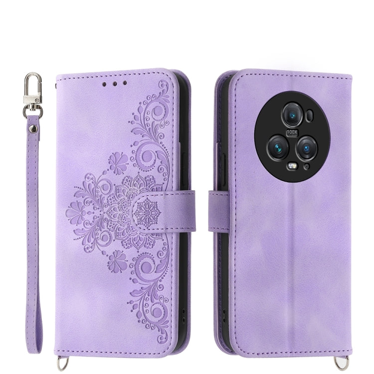 Skin-feel Flowers Embossed Wallet Leather Phone Case, Series 1 My Store