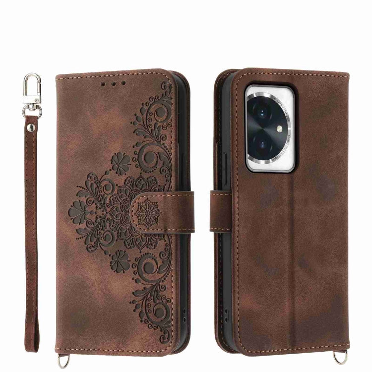 Skin-feel Flowers Embossed Wallet Leather Phone Case, Series 3 My Store