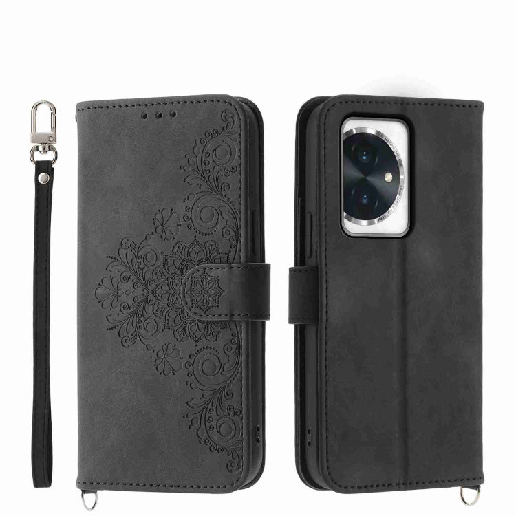 Skin-feel Flowers Embossed Wallet Leather Phone Case, Series 3