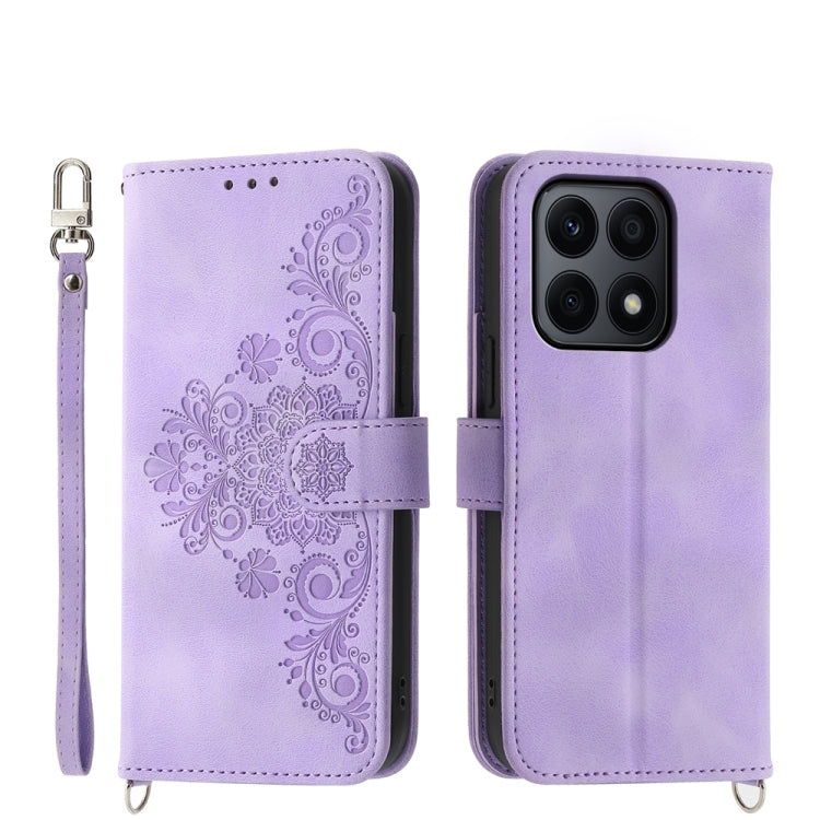 Skin-feel Flowers Embossed Wallet Leather Phone Case, Series 3 My Store