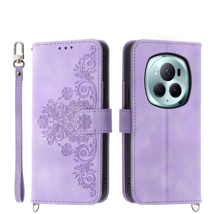 Skin-feel Flowers Embossed Wallet Leather Phone Case, Series 2 My Store