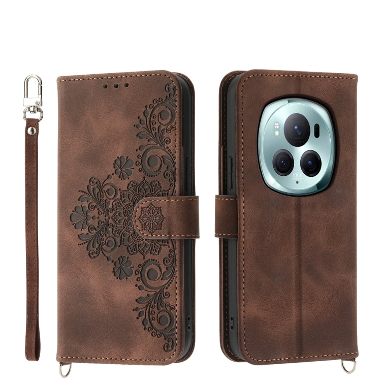 Skin-feel Flowers Embossed Wallet Leather Phone Case, Series 2 My Store