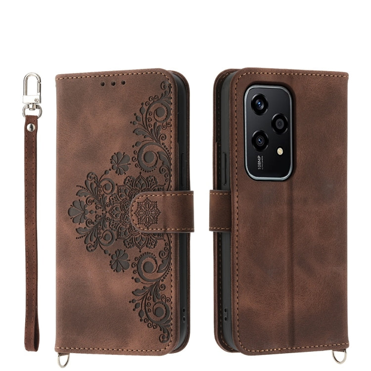 Skin-feel Flowers Embossed Wallet Leather Phone Case, Series 1 My Store