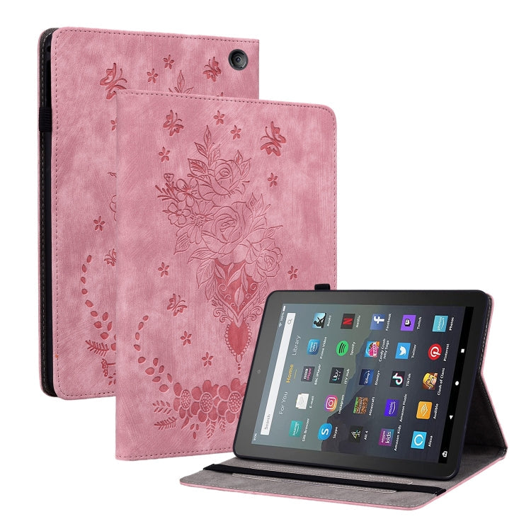 Butterfly Rose Embossed Leather Tablet Case My Store