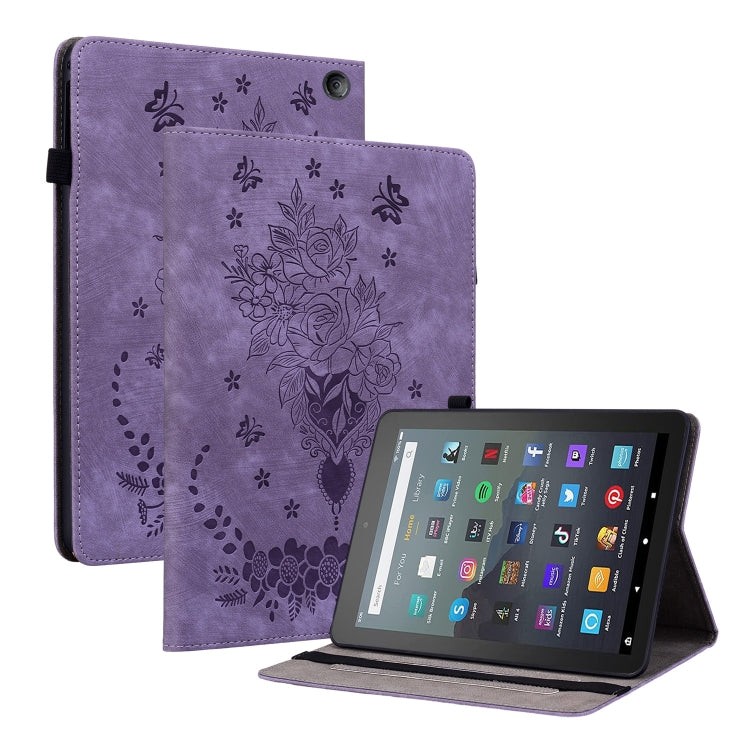 Butterfly Rose Embossed Leather Tablet Case My Store