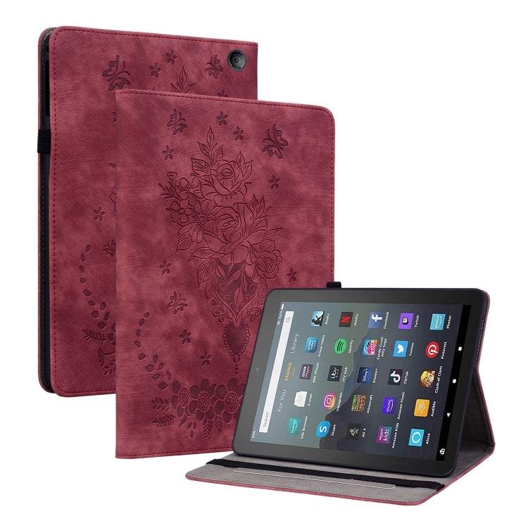 Butterfly Rose Embossed Leather Tablet Case My Store