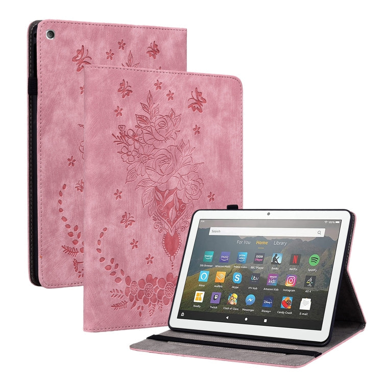 Butterfly Rose Embossed Leather Tablet Case My Store