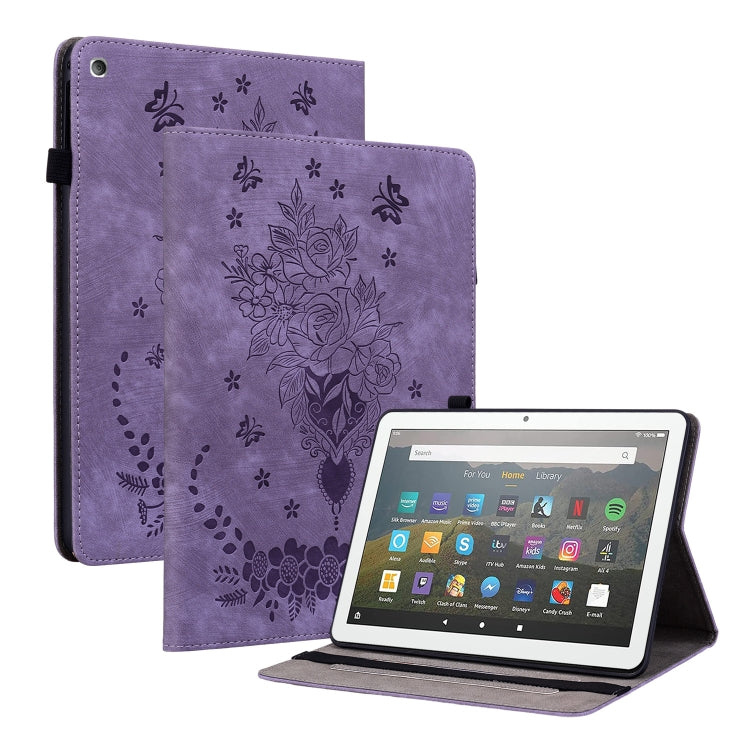 Butterfly Rose Embossed Leather Tablet Case My Store