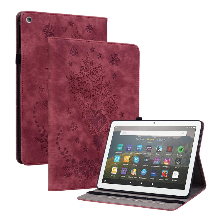 Butterfly Rose Embossed Leather Tablet Case My Store