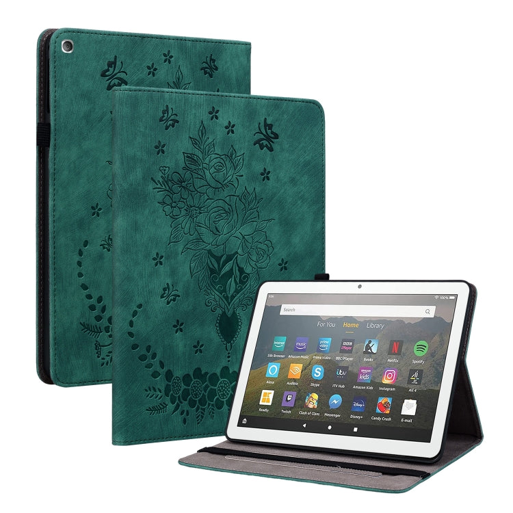 Butterfly Rose Embossed Leather Tablet Case My Store