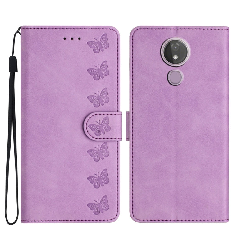 Seven Butterflies Embossed Leather Phone Case, Series 3 My Store