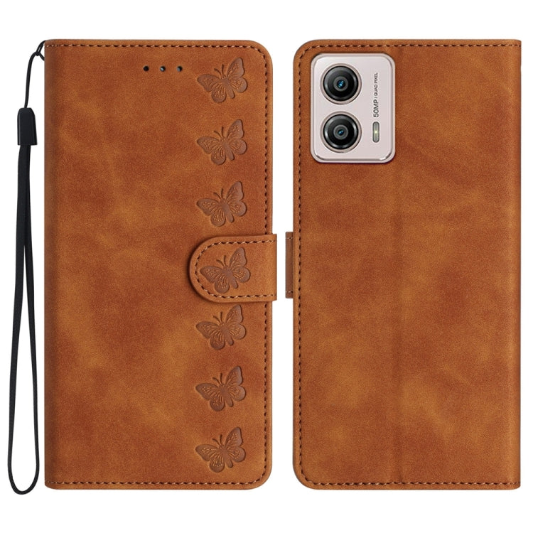 Seven Butterflies Embossed Leather Phone Case, Series 5 My Store