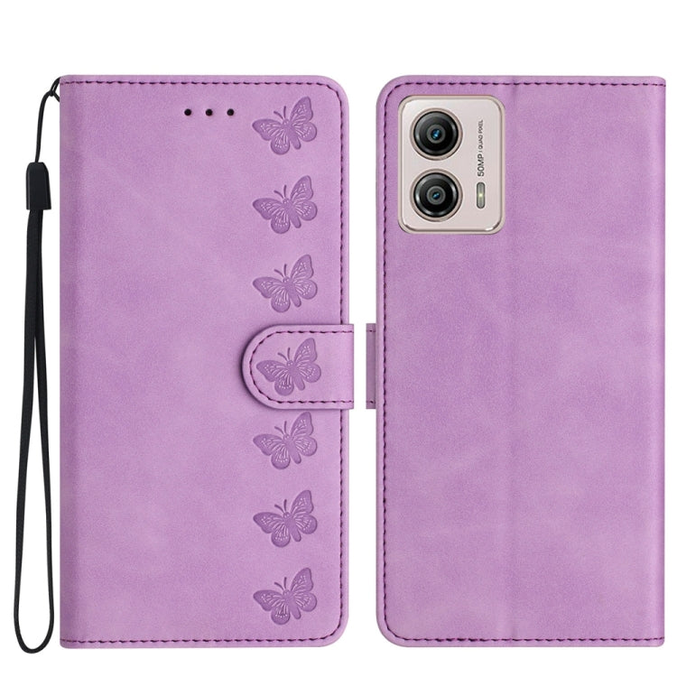 Seven Butterflies Embossed Leather Phone Case, Series 5 My Store