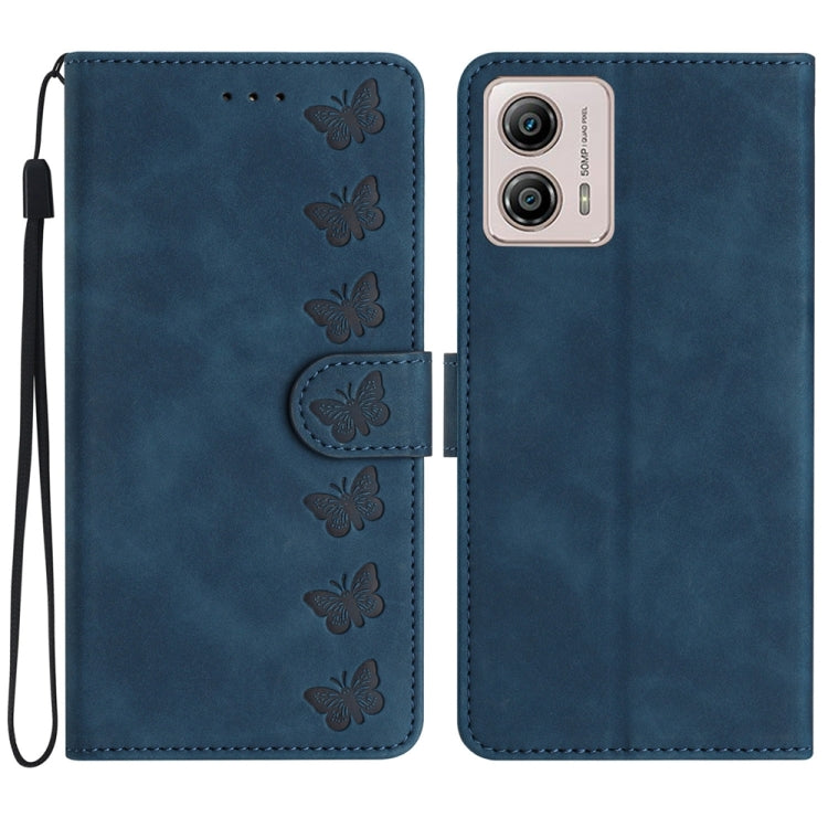 Seven Butterflies Embossed Leather Phone Case, Series 5 My Store