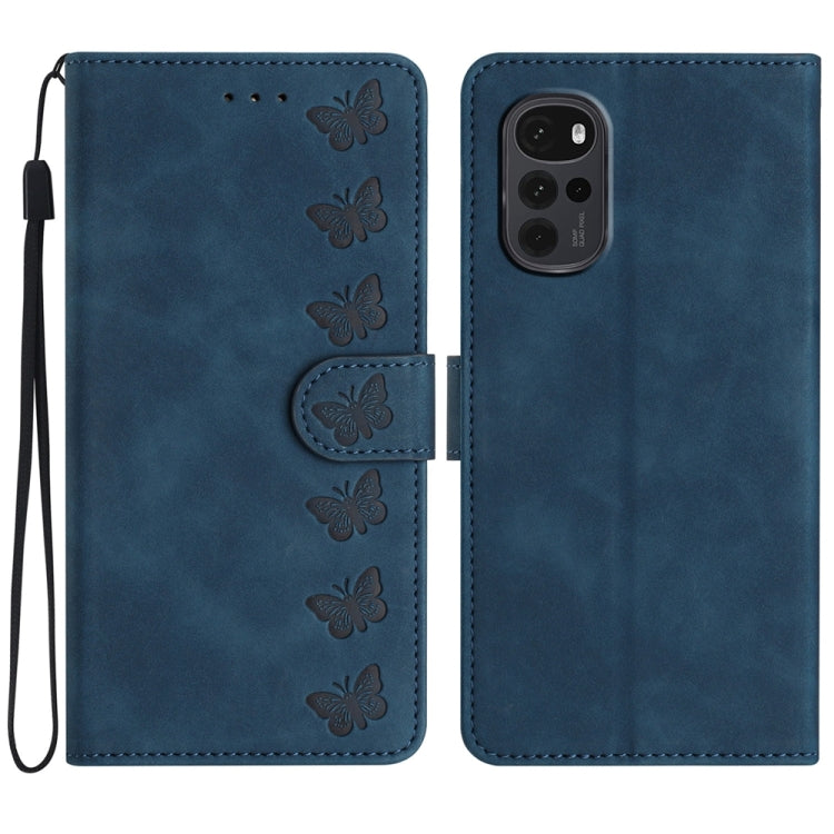 Seven Butterflies Embossed Leather Phone Case, Series 6 My Store