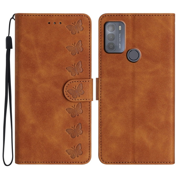 Seven Butterflies Embossed Leather Phone Case, Series 5 My Store