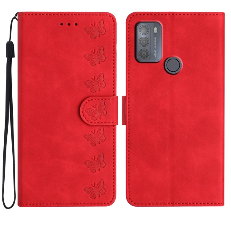 Seven Butterflies Embossed Leather Phone Case, Series 5 My Store