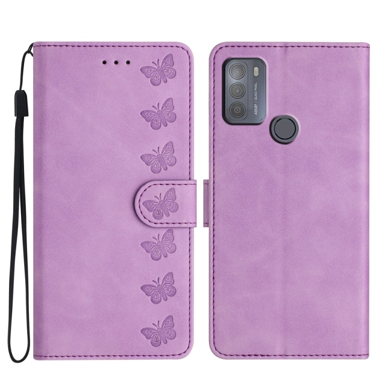 Seven Butterflies Embossed Leather Phone Case, Series 5 My Store