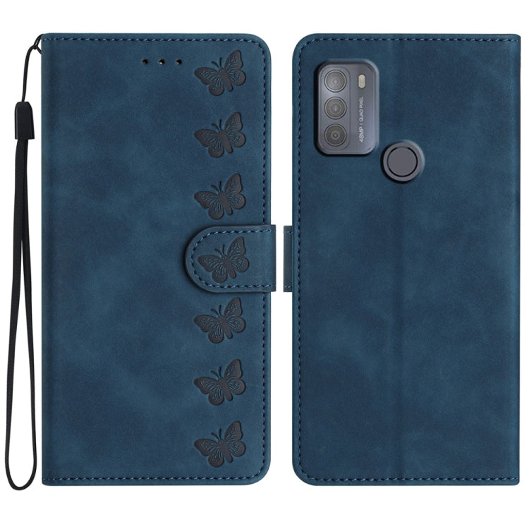 Seven Butterflies Embossed Leather Phone Case, Series 5 My Store