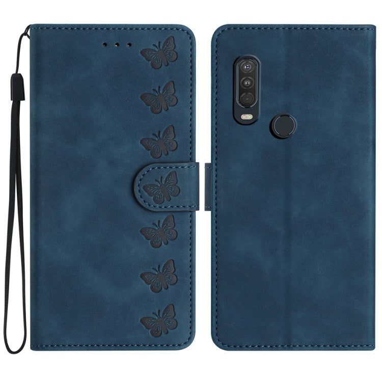 Seven Butterflies Embossed Leather Phone Case, Series 5 My Store