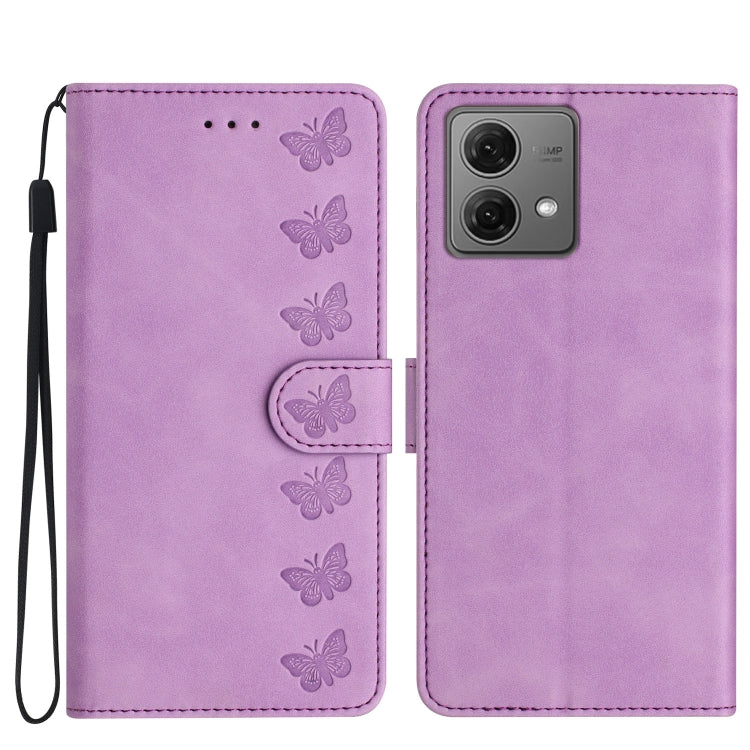 Seven Butterflies Embossed Leather Phone Case, Series 5 My Store